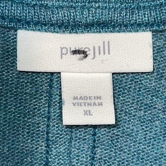 Pure Jill Womens Mock Pointed Hem Turtleneck Pocket Lag & look Sweater Size XL - Picture 10 of 14